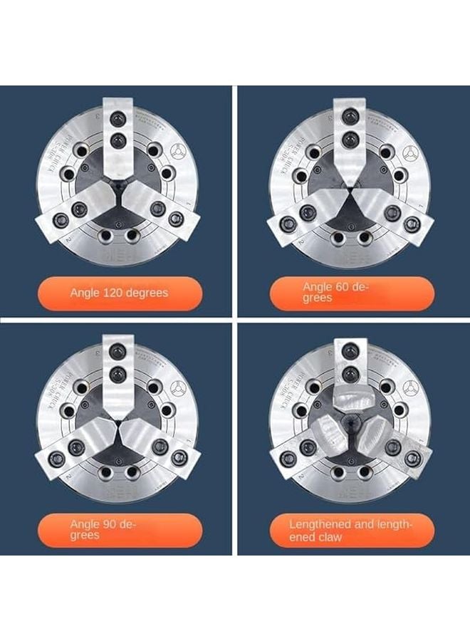Extended Thickened Soft Claw Lathe Hydraulic Chuck Fixture Three Claw Raw Claw Color 1 - Image 5